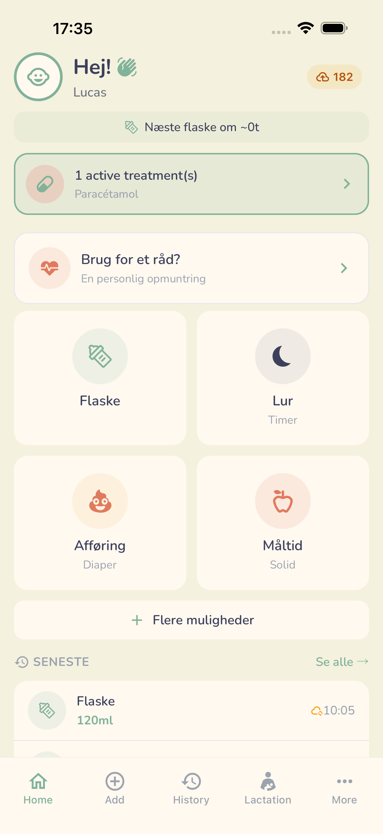 BabySync dashboard