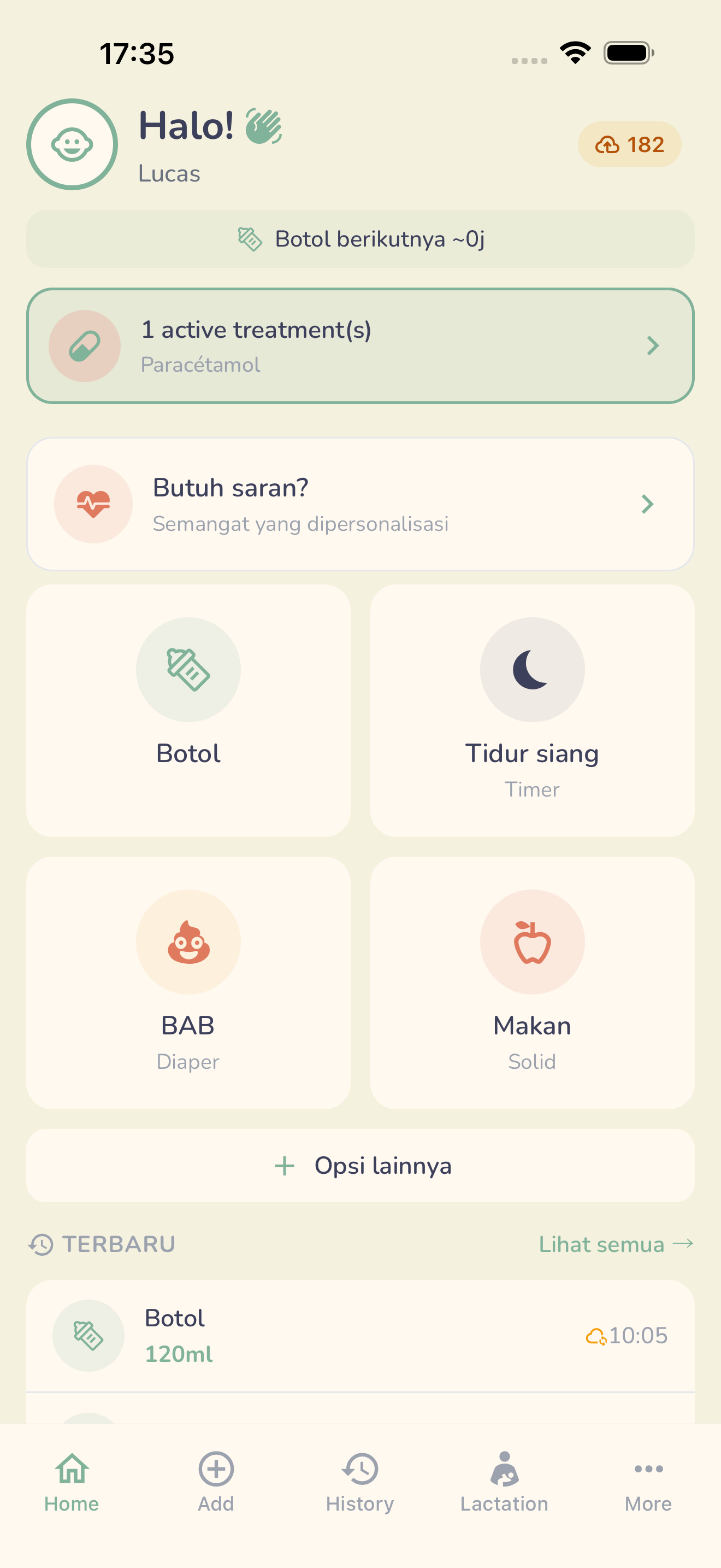 Dasbor BabySync