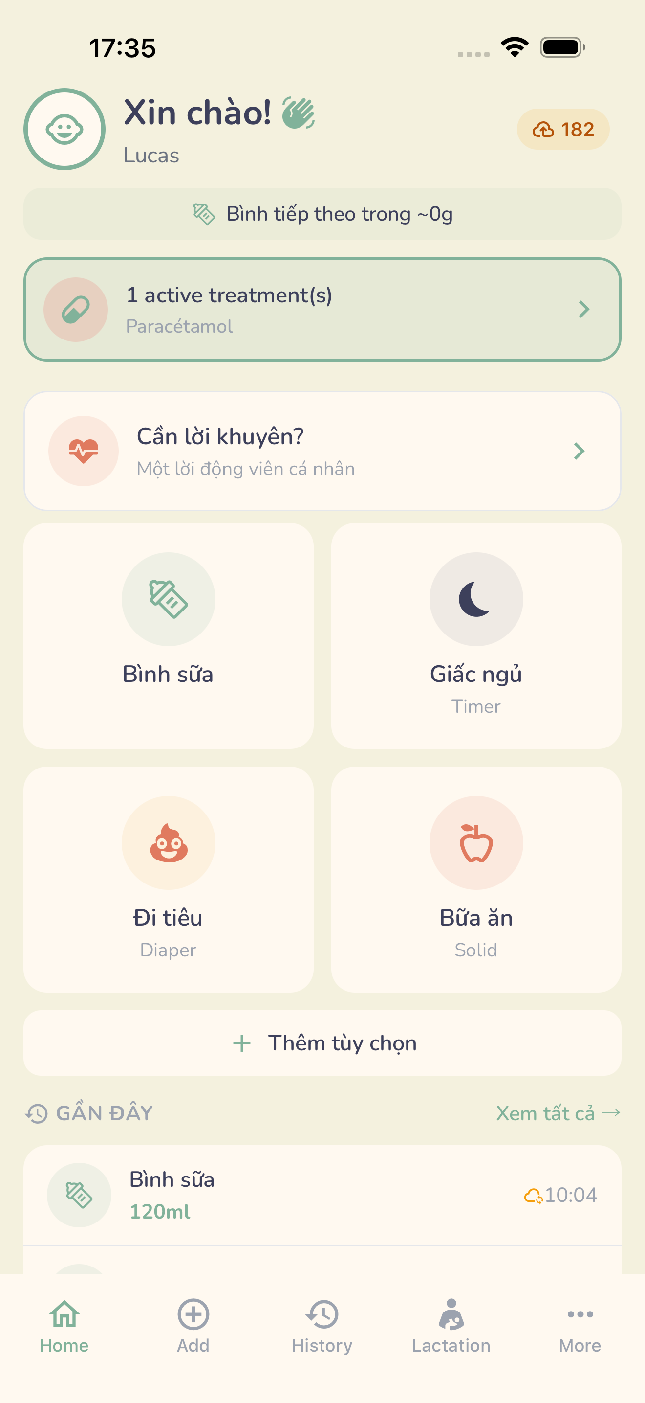Bảng điều khiển BabySync